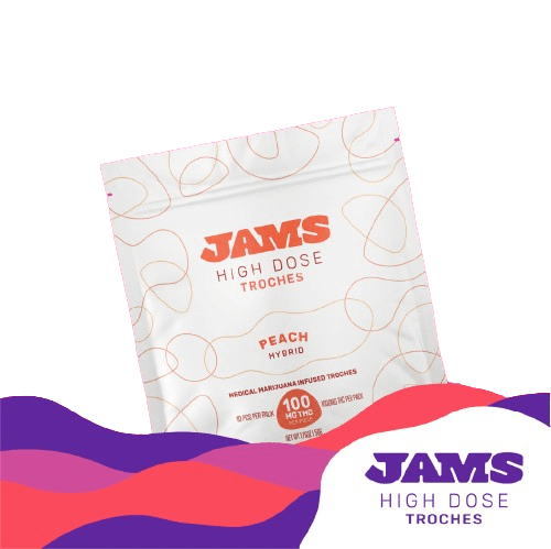 JAMS Peach High Dose Classic Troche