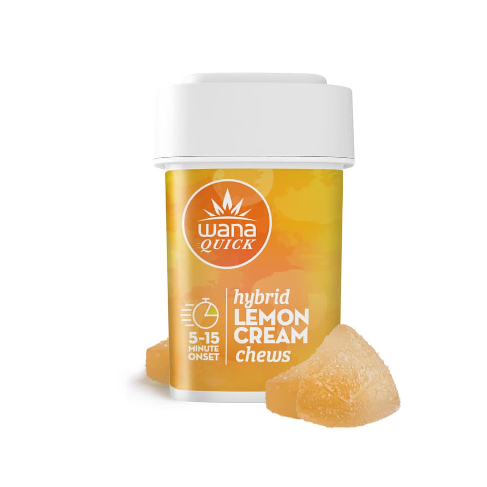 Wana 10mg, Lemon Cream - Soft Chews Fast Acting - 10ct