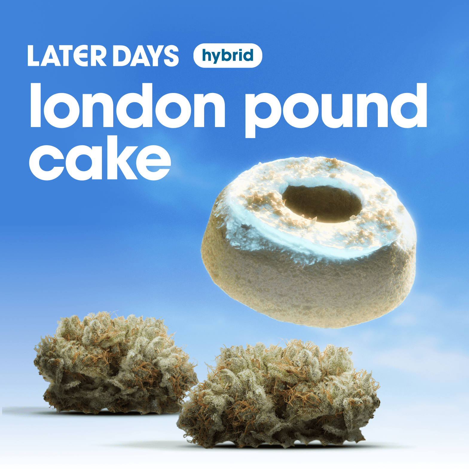 Later Days London Pound Cake Flower