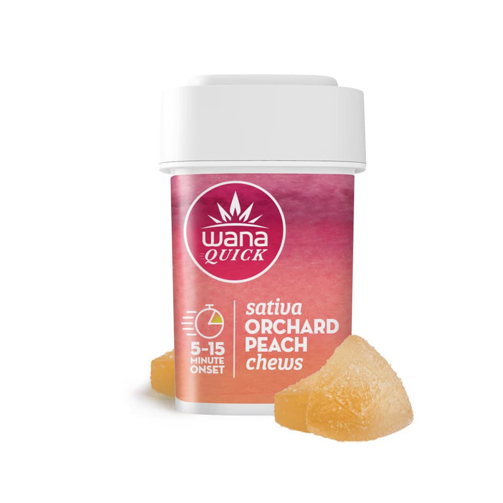 Wana 10mg, Orchard Peach - Soft Chews Fast Acting - 10ct