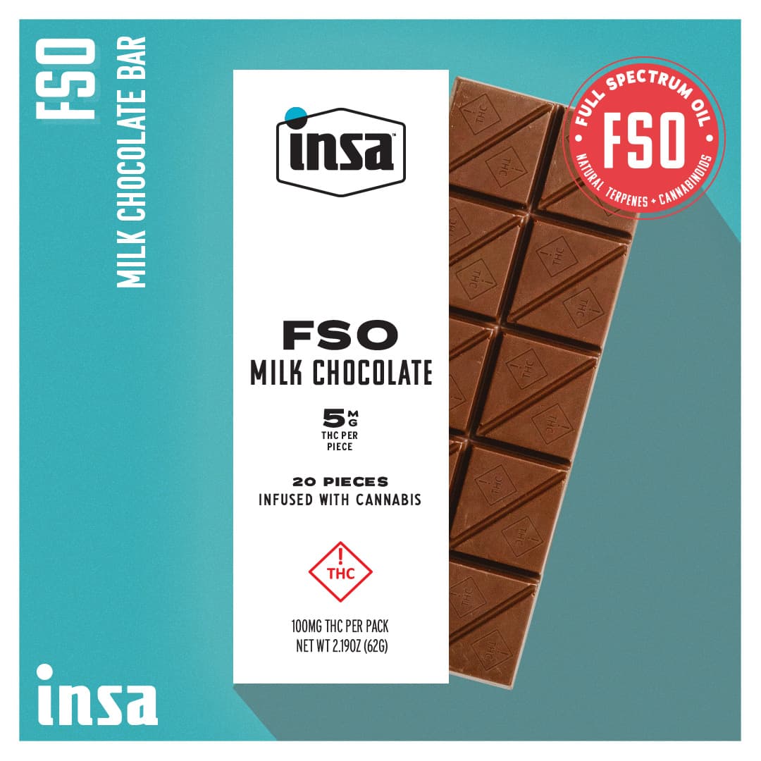 Insa Chocolates - FSO Milk Chocolate Bar - 100mg
