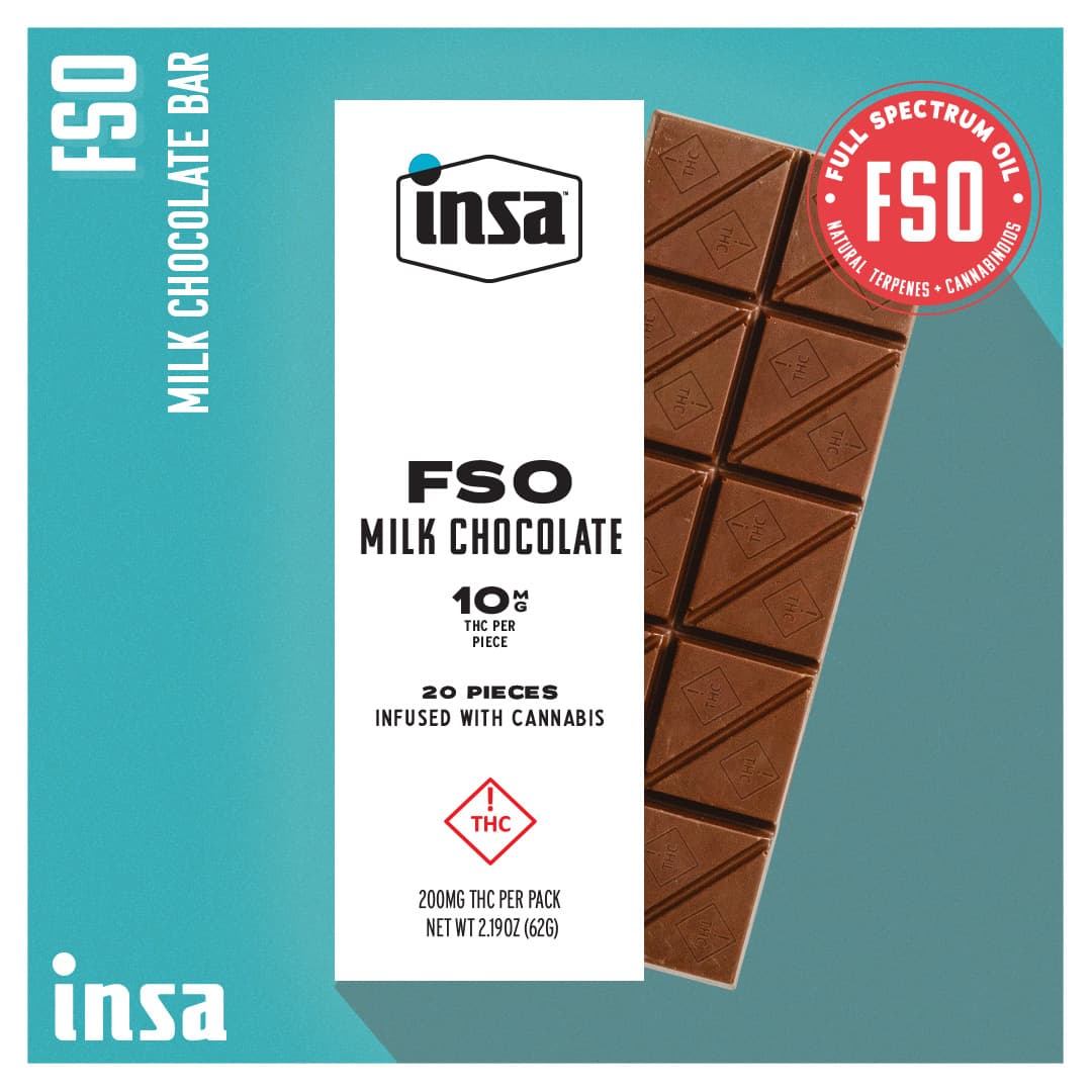 Insa Chocolates - FSO Milk Chocolate Bar - 200mg