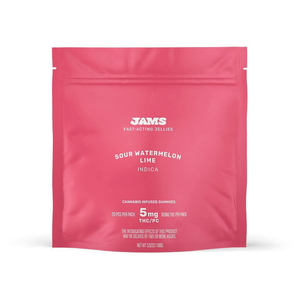 JAMS Jams | Sour Watermelon Lime | Indica | Edibles | 100mg
