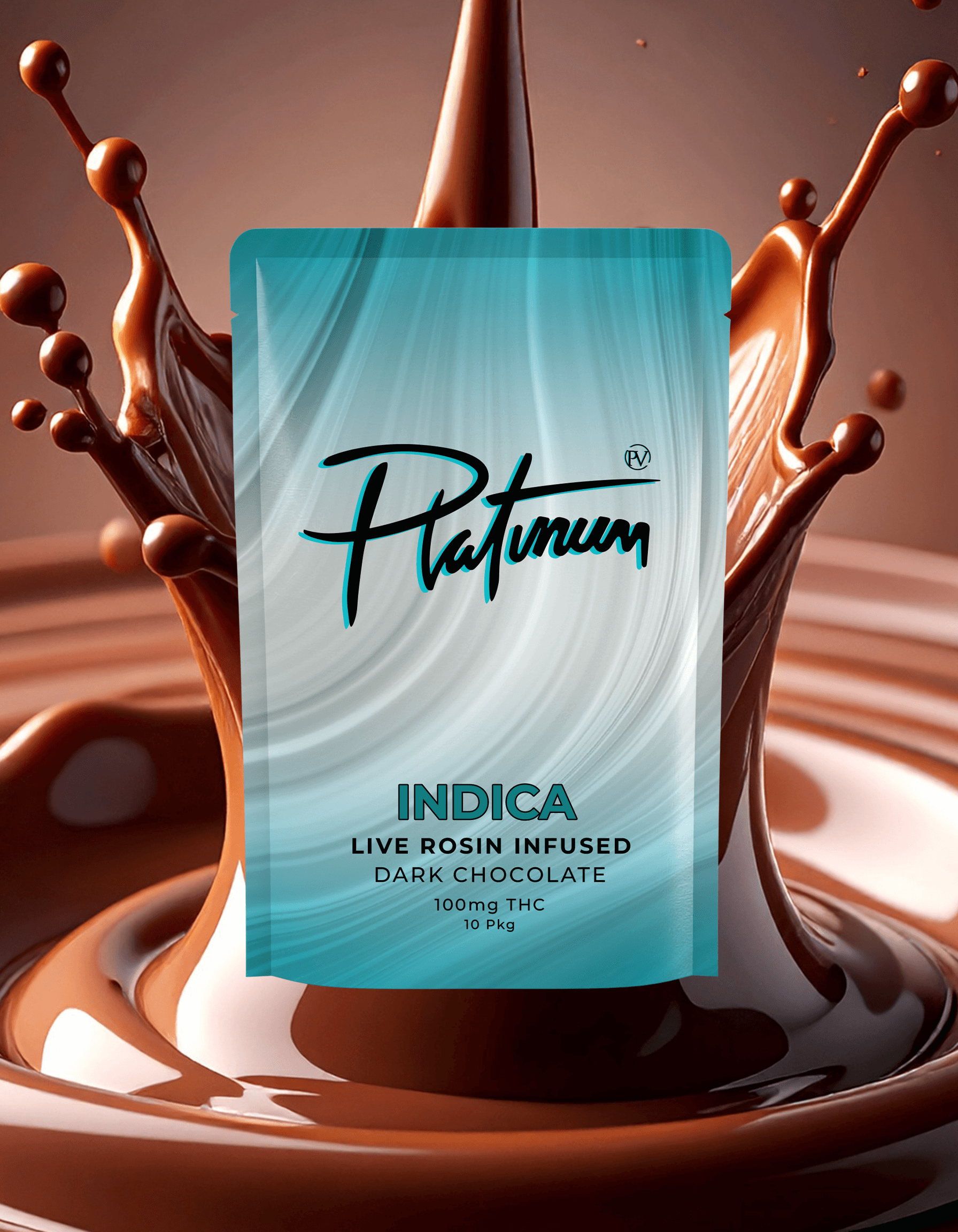 Platinum Original Live Rosin Dark Chocolate Bites 100mg (10x10mg)