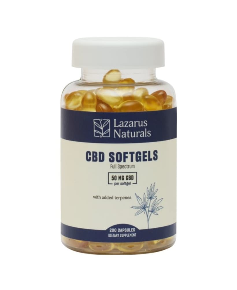 Lazarus CBD Softgels [40pk] (2000mg)