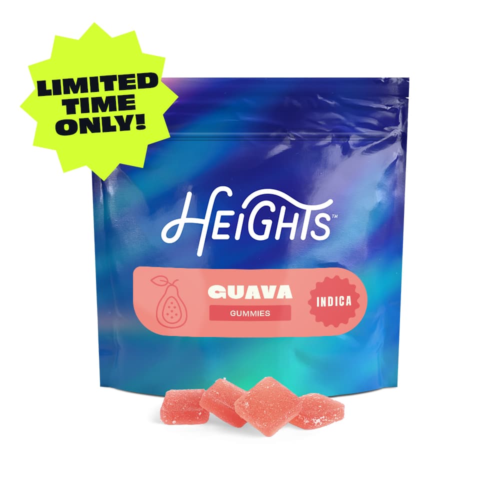 Heights 5mg Indica Gummies - Guava - 20ct