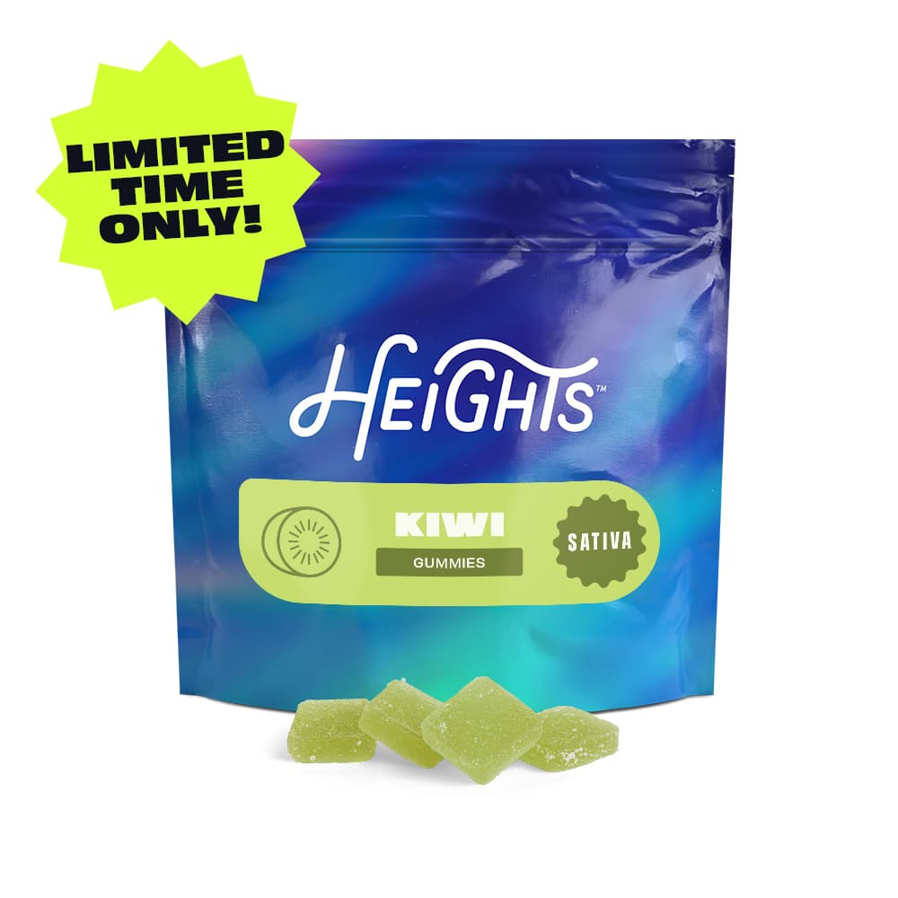 Heights 5mg Sativa Gummies - Kiwi - 20ct