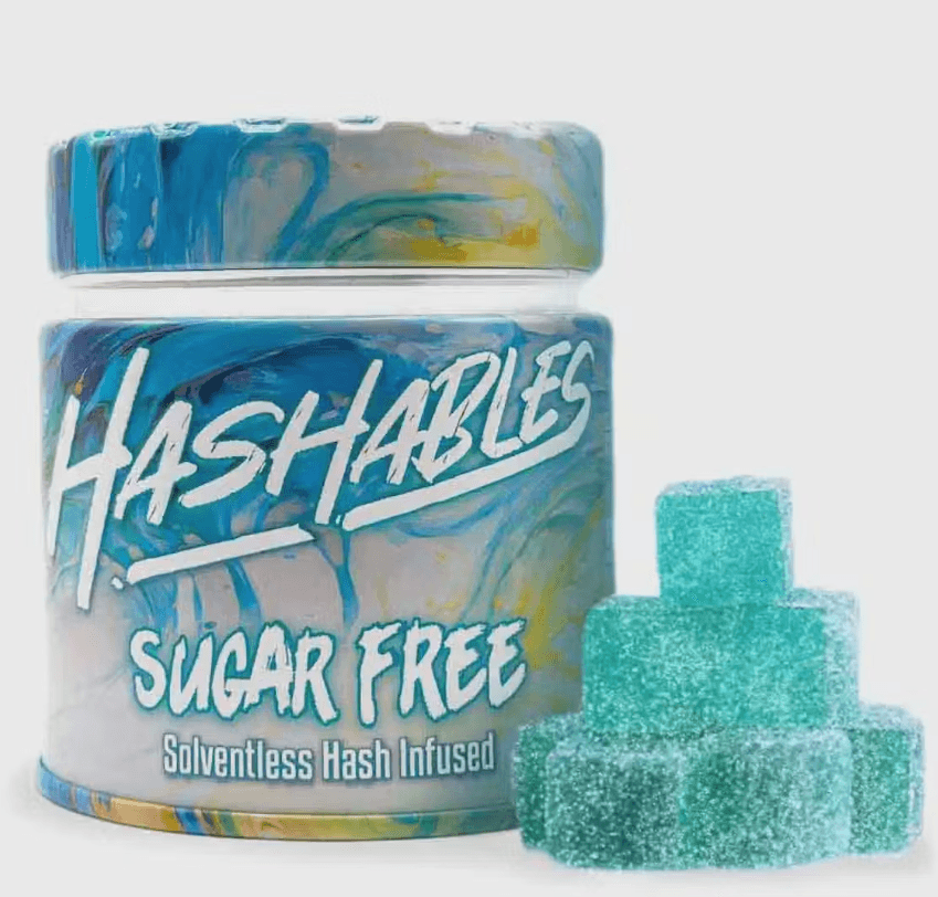 Hashables Sugar Free Blue Raspberry | Gummies | 100mg