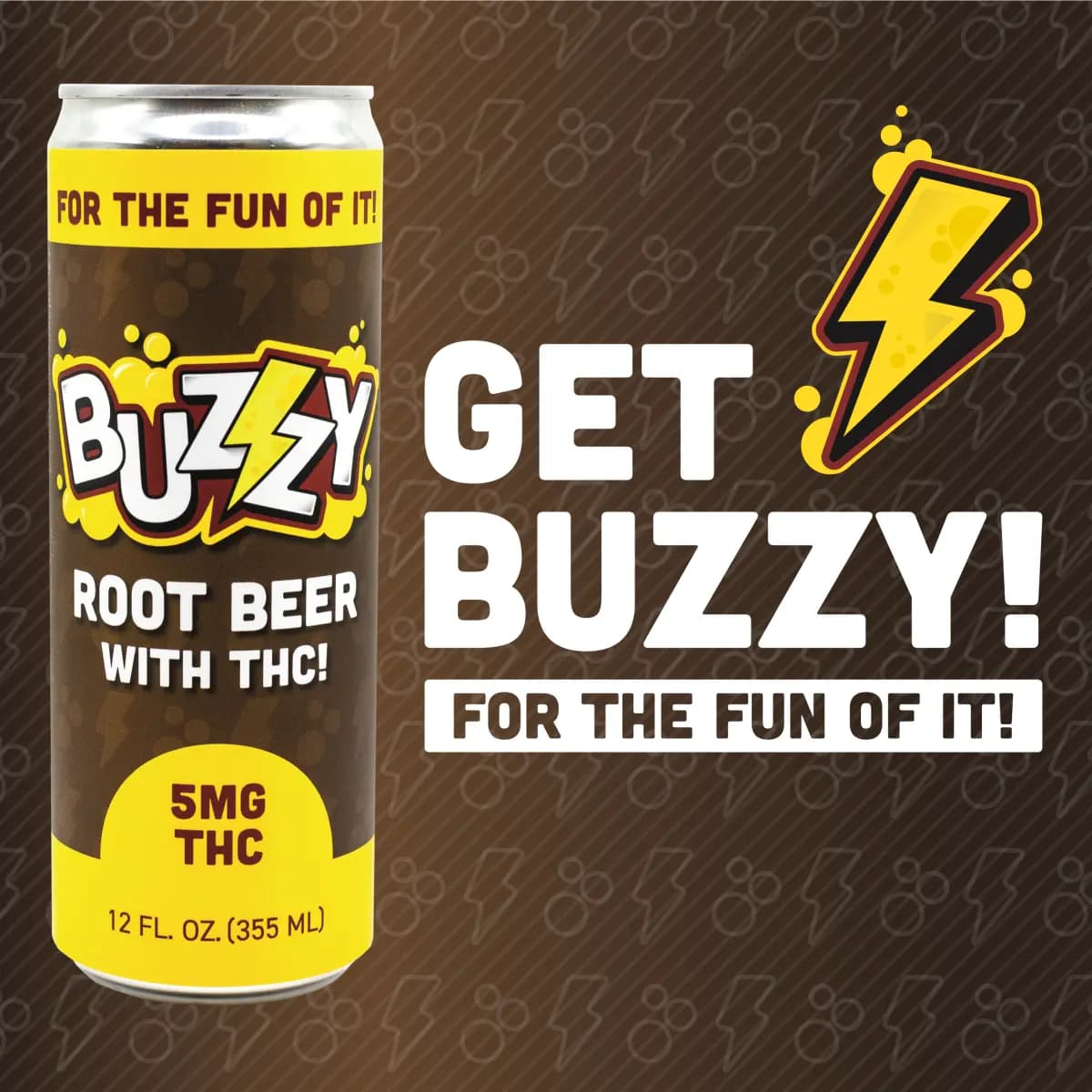 Buzzy 5mg THC Soda - Root Beer