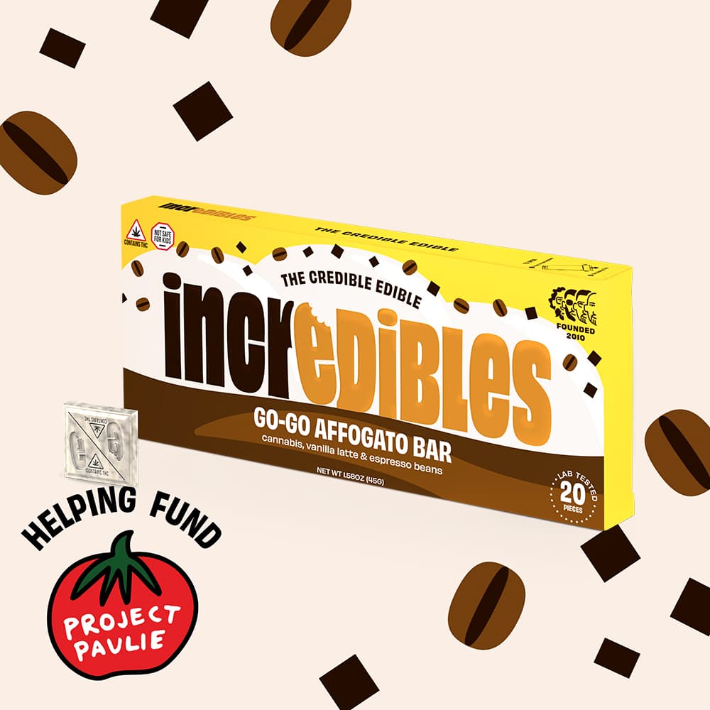 incredibles Go-Go Affogato Bar | Chocolate | 20 Pack | 100mg THC