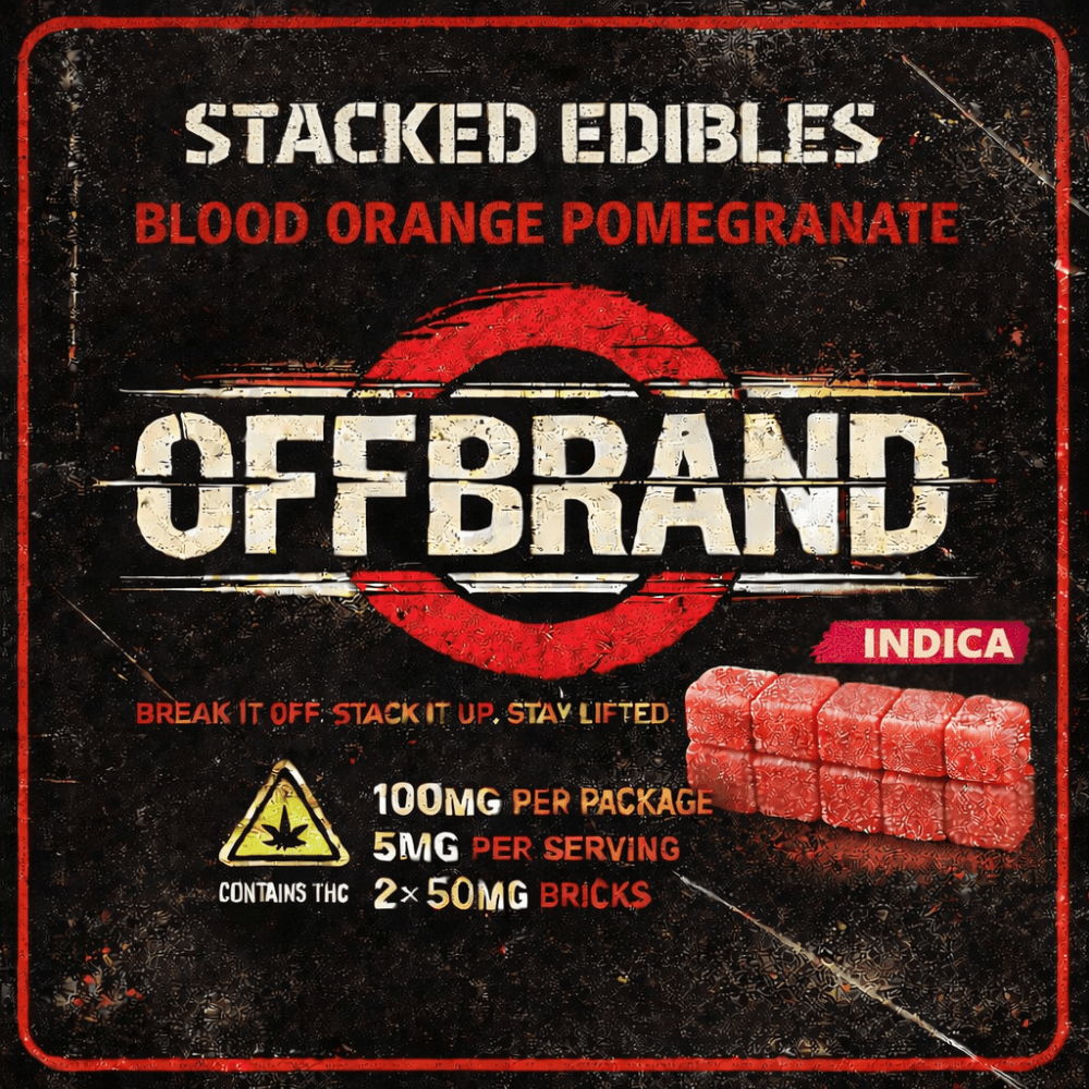 OffBrand Off Brand Stacked Gummies 2pk (100mg) Blood Orange Pomegranate