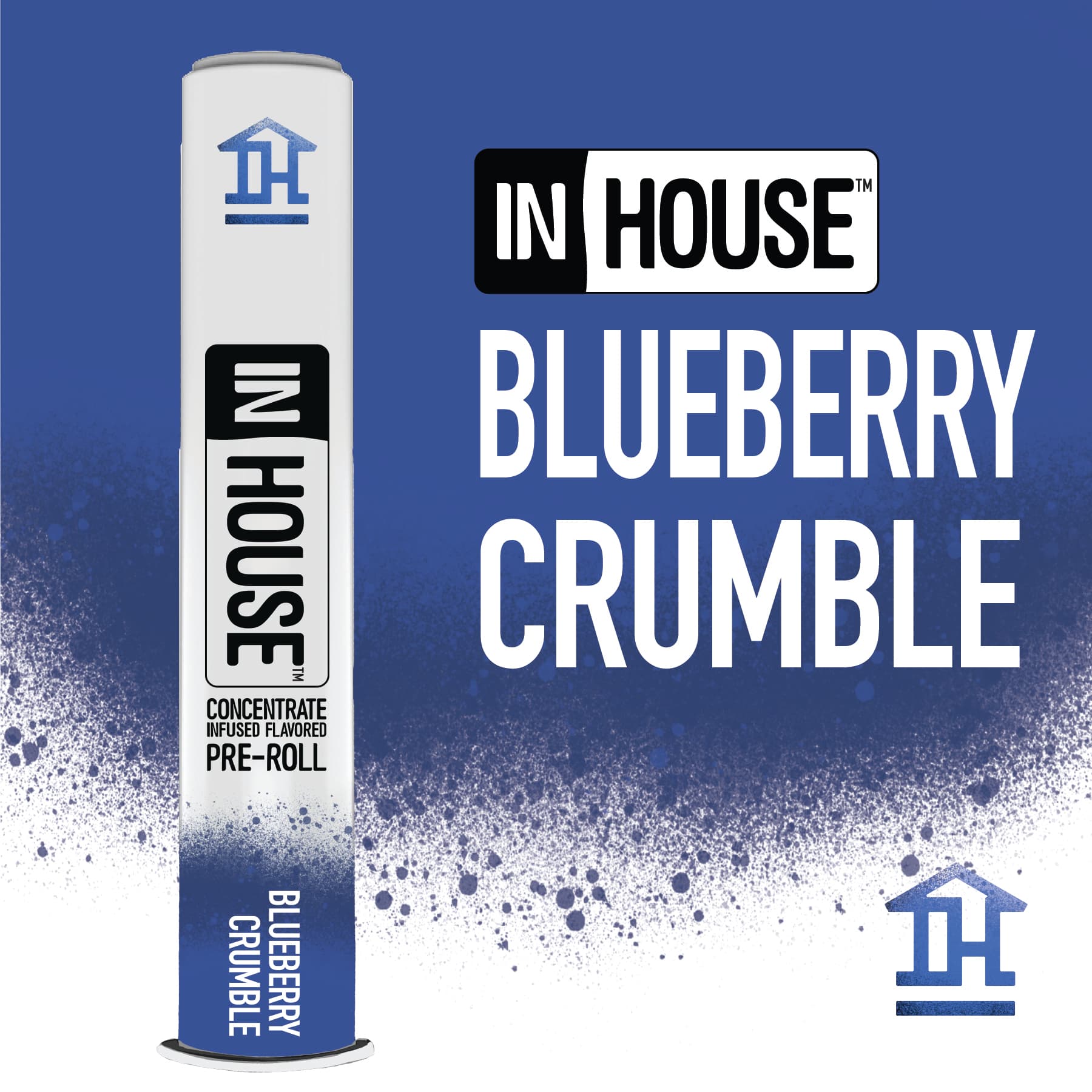 InHouse Blueberry Crumble - Infused Preroll 0.75g