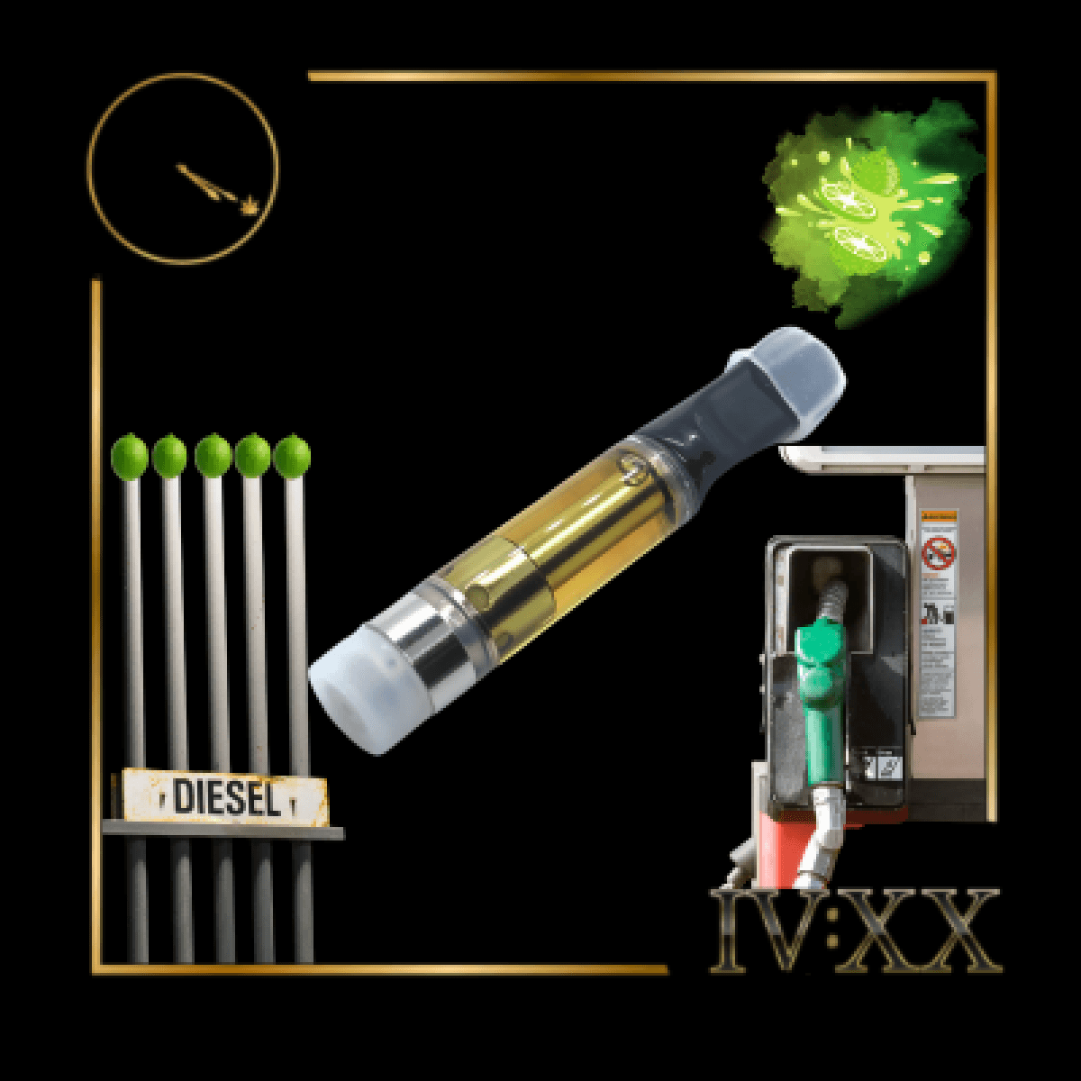 Four20 Lime Diesel | Cartridge | 1g