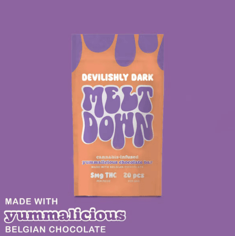 Meltdown Chocolate Bar - Devilishly Dark - 20 Pcs - 100mg