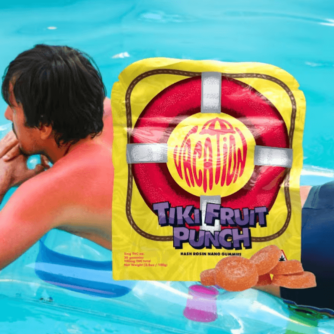 Vacation Tiki Fruit Punch (Hash Rosin) | Gummies | 100mg