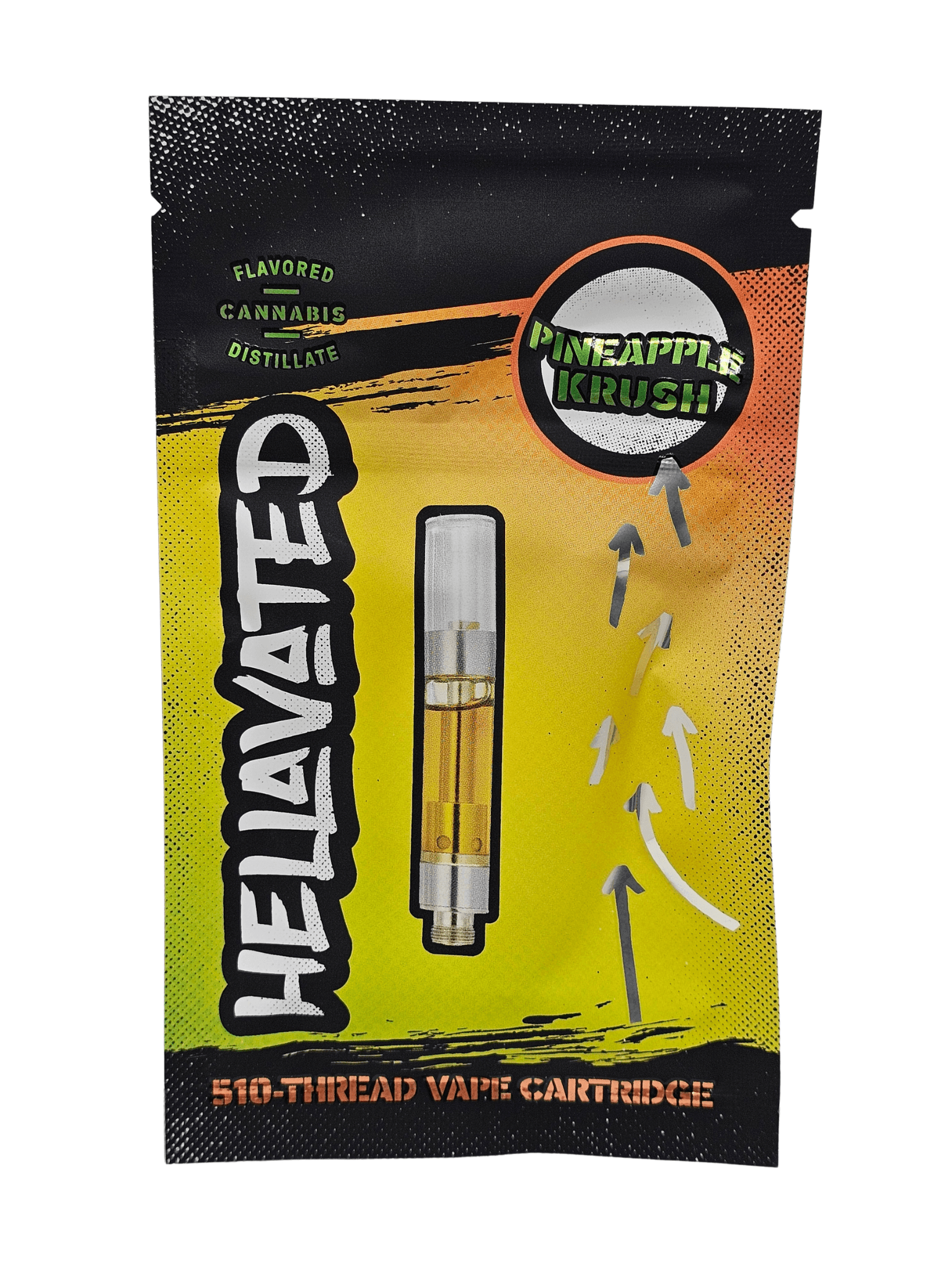 Hellavated Pineapple Krush Distillate Cartridge | 1g