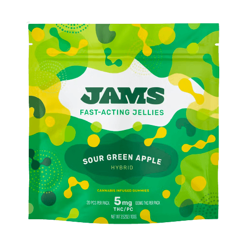JAMS Sour Green Apple Fast Acting Jellies