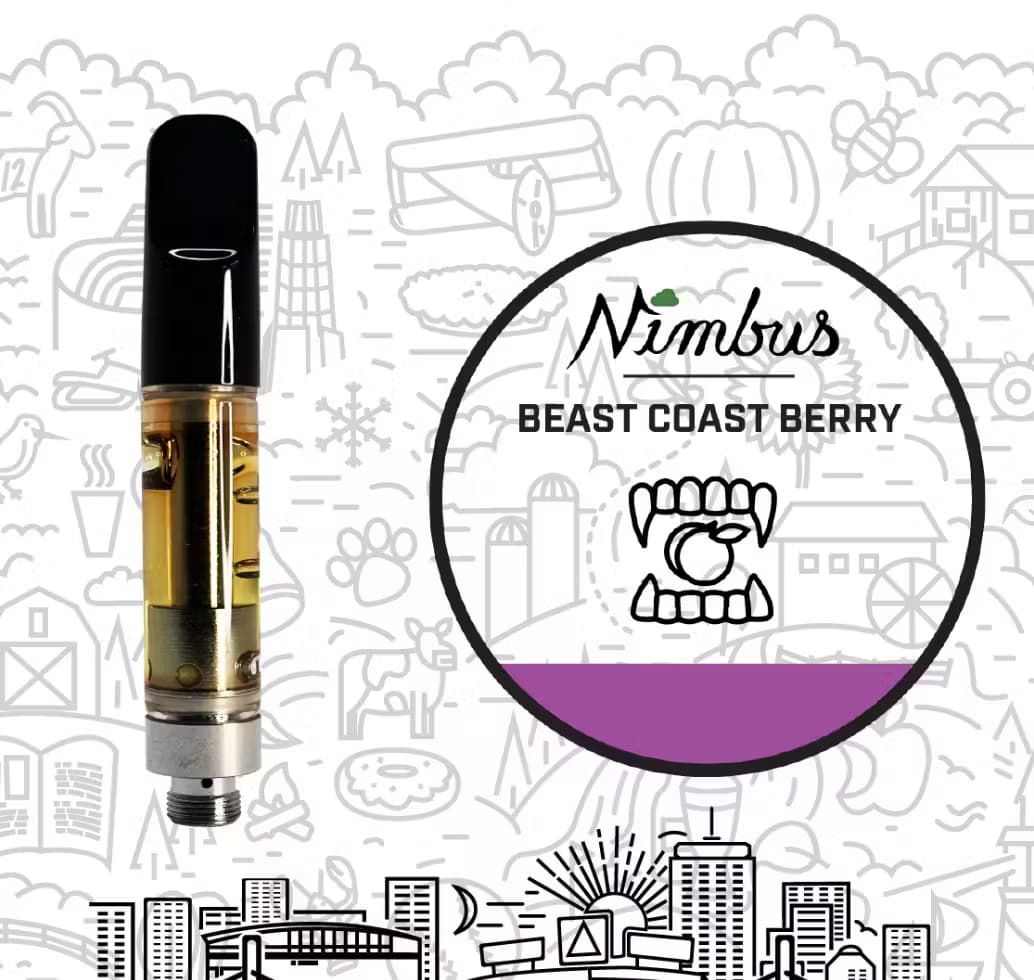 Nimbus Beast Coast Berry Vape Cartridge | 1g