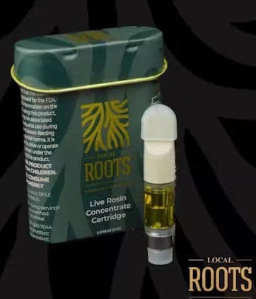 Local Roots Organic Pura Vida Live Rosin Vape Cartridge | 0.5g