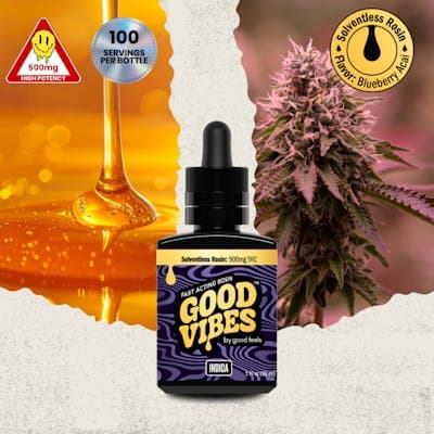 Good Feels Good Vibes Rosin - Blueberry Acai Tincture Syrup (500mg)