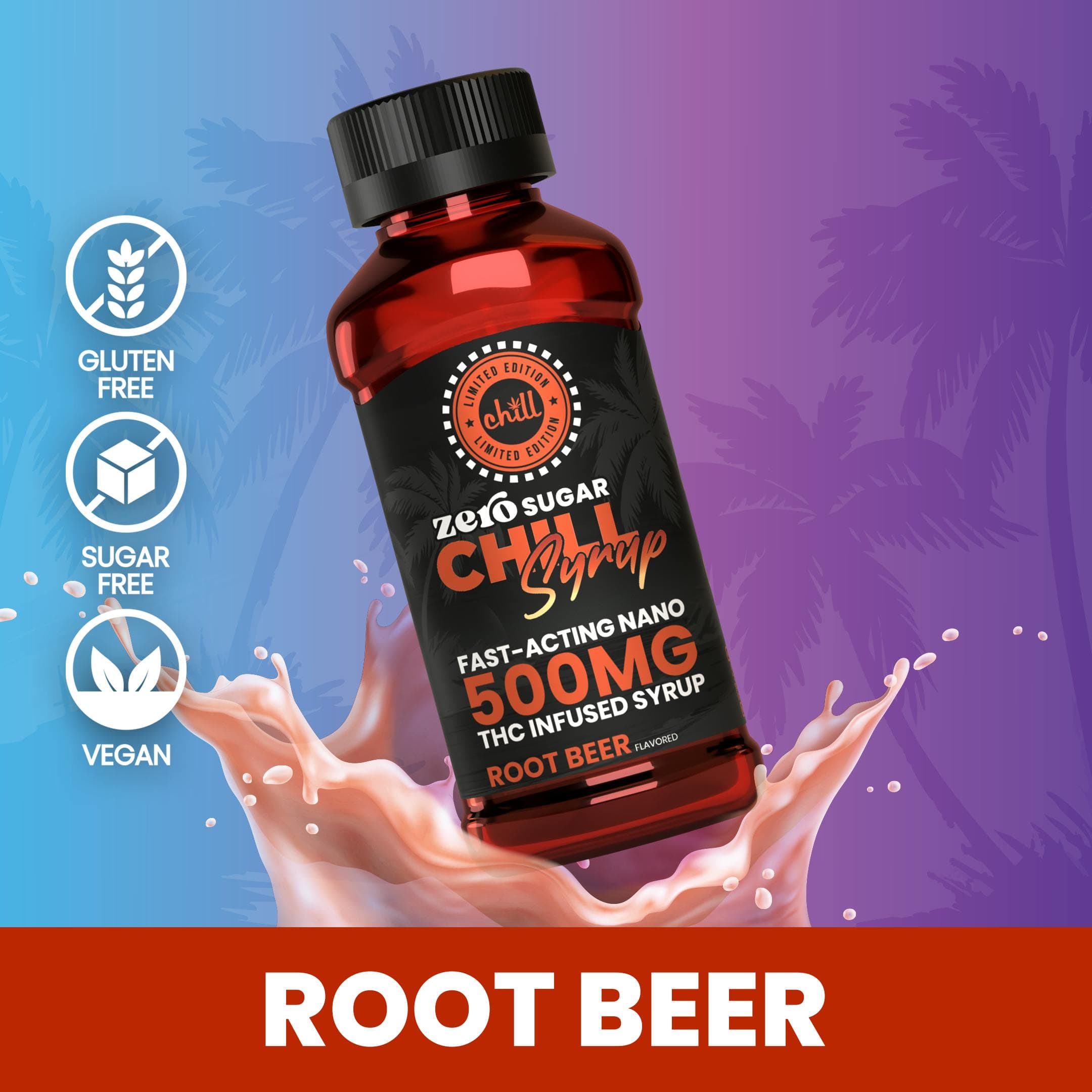 Chill Medicated Root Beer (Zero Sugar) Syrup 500mg