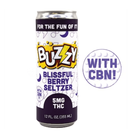 Buzzy Beverage - Buzzy Blissful Berry 1:1 (THC:CBN) - 5mg