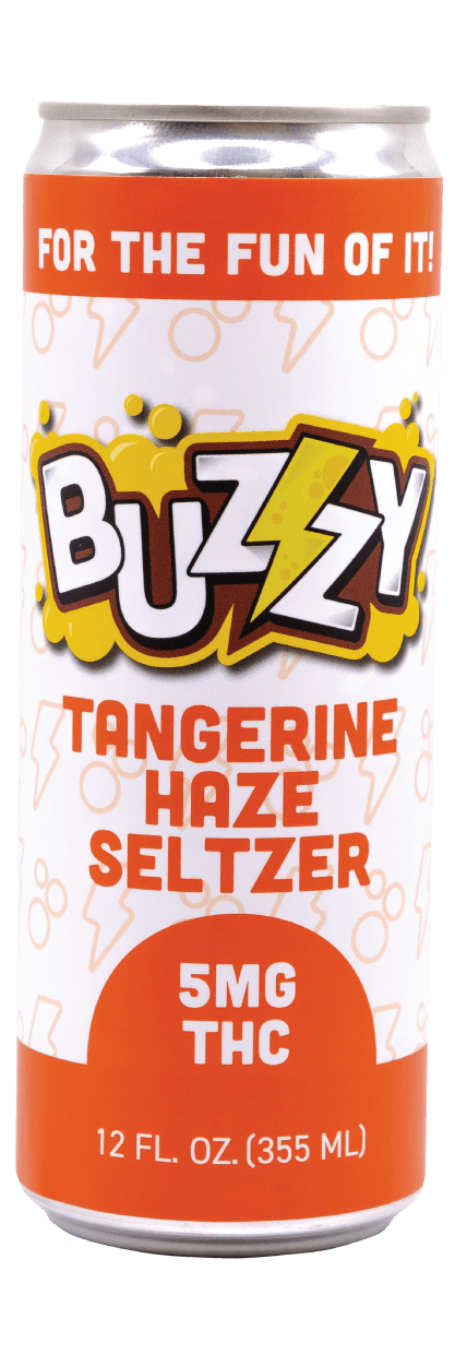Buzzy Tangerine Haze Seltzer (5mg THC, 5mg CBG)
