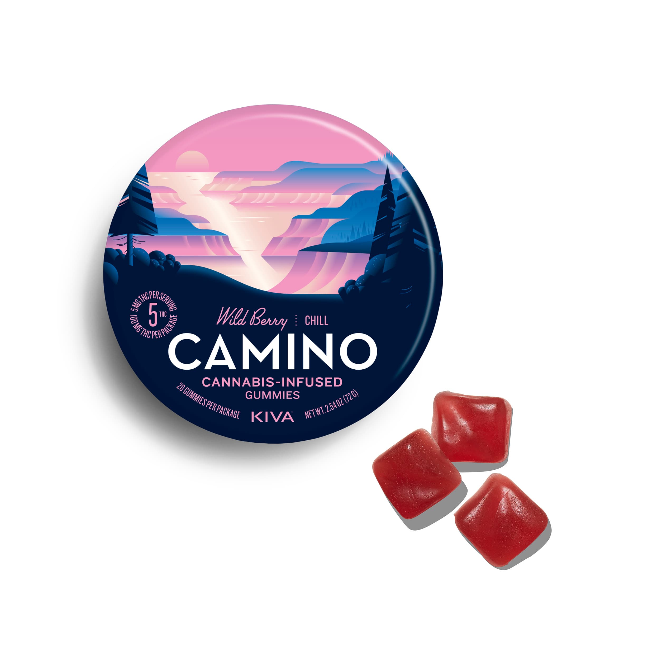 Kiva Gummies | Camino | Wild Berry | 20pk