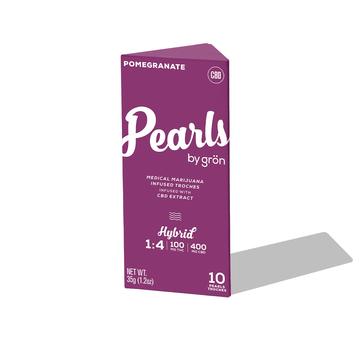 Grön Pomegranate Pearls Troches [1:4 THC:CBD] 10ct/50mg