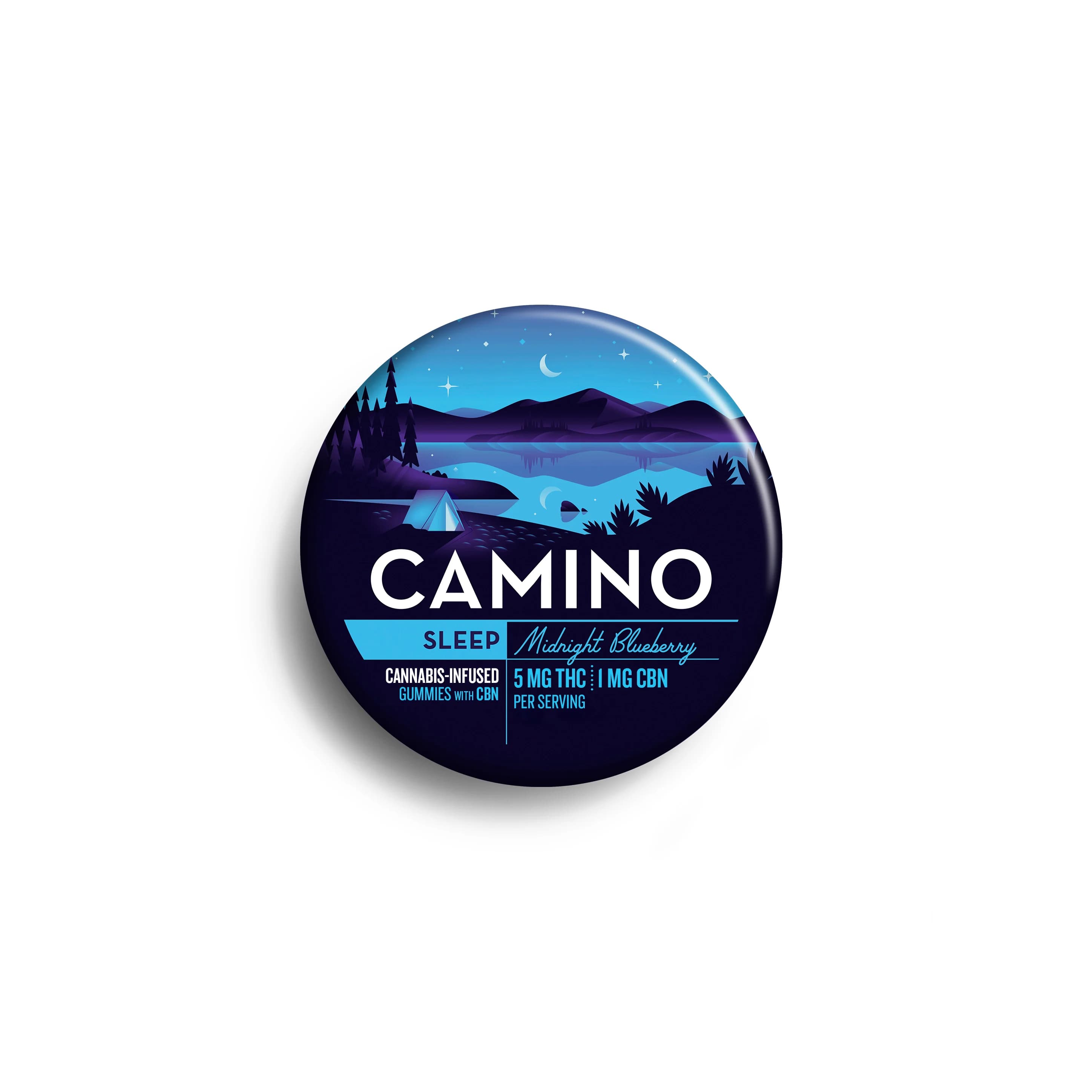 Camino Midnight Blueberry 5:1 (THC:CBN) | Gummies | 100mg