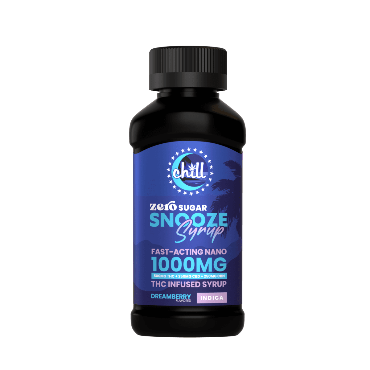 Chill Medicated Dreamberry SNOOZE | ZERO Sugar 500mg THC 250mg CBD 250mg CBN | THC Syrup