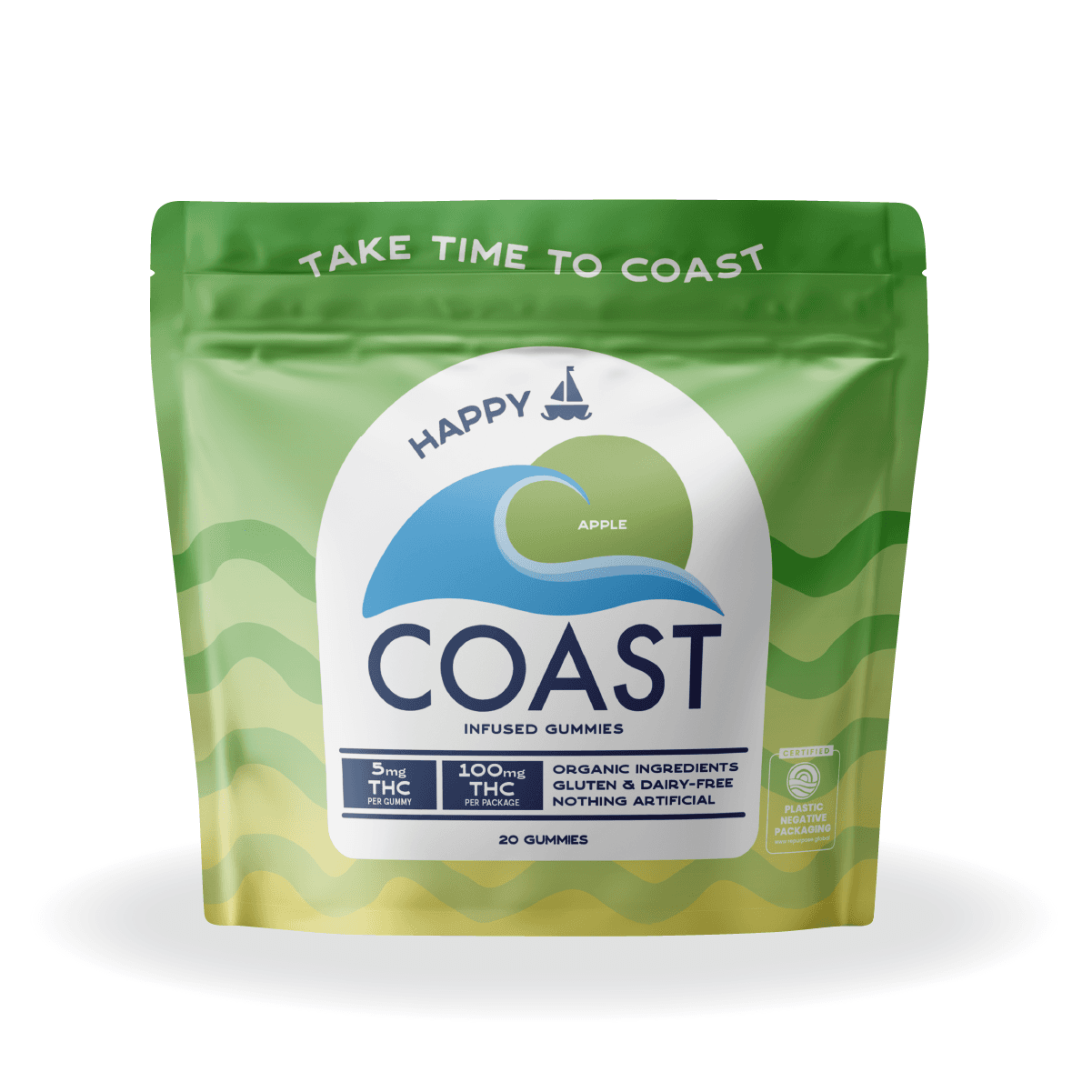 COAST Cannabis Co. Green Apple | Gummies | 100mg