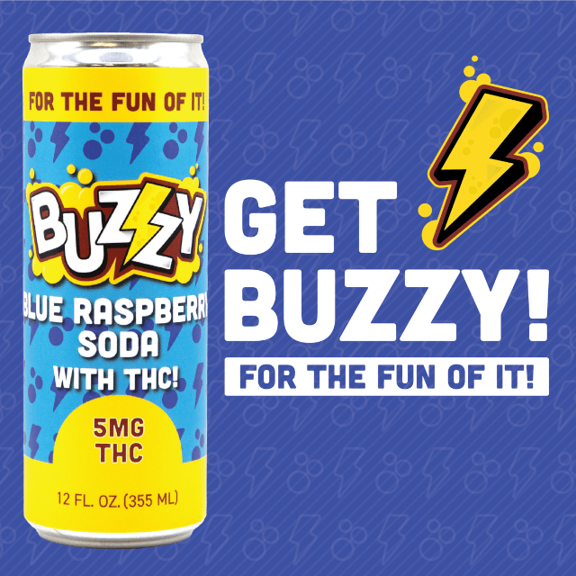 Buzzy Blue Raspberry Soda (5mg)