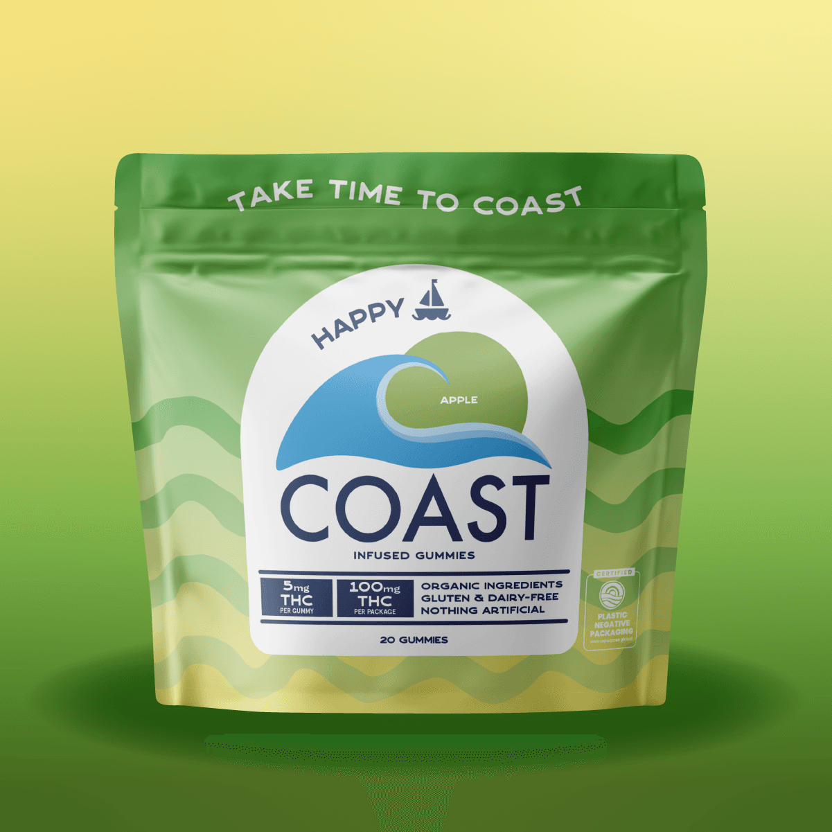 COAST Cannabis Co. Apple Gummies 100mg THC