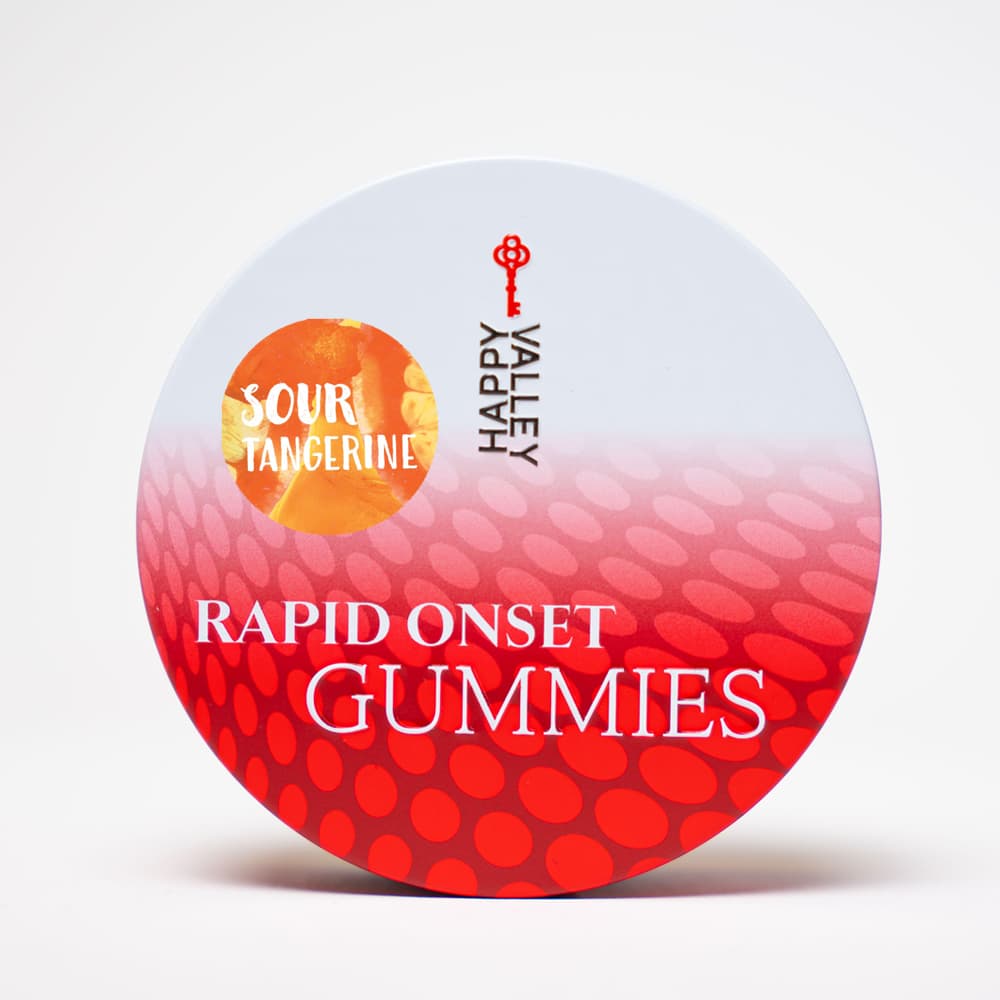 Happy Valley Rapid Onset 100mg Gummies - Sour Tangerine