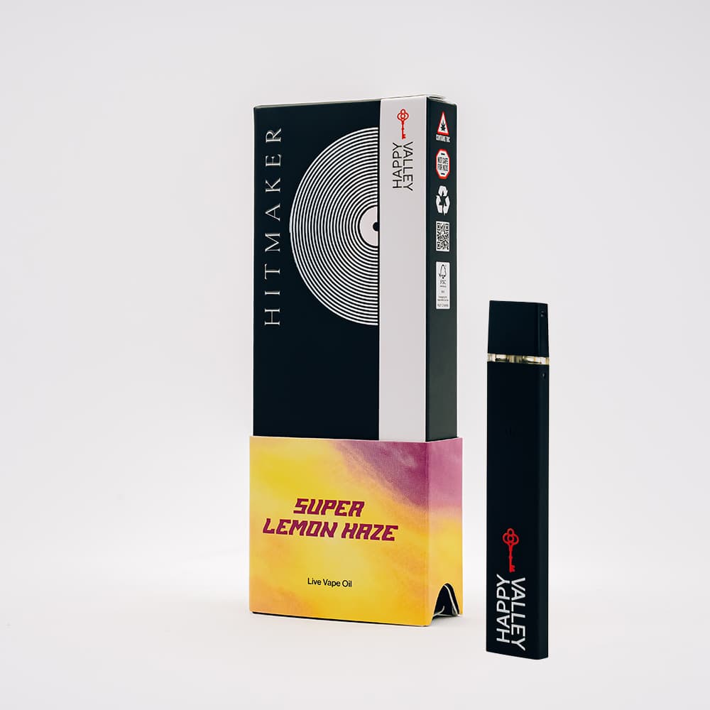 Happy Valley Hitmaker Disposable Vape .5g - Super Lemon Haze