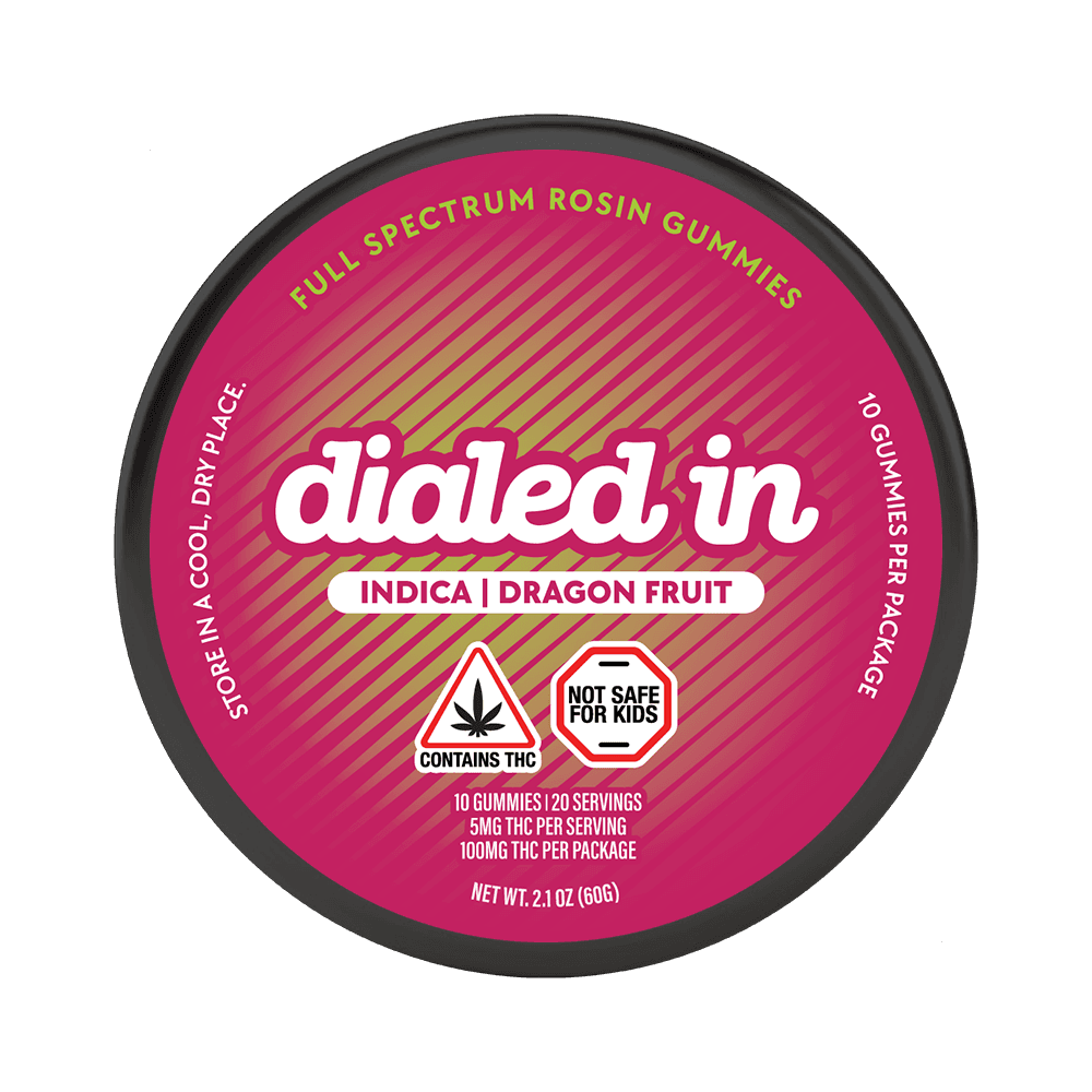 Dialed In Gummies Rosin Gummies - Dragon Fruit