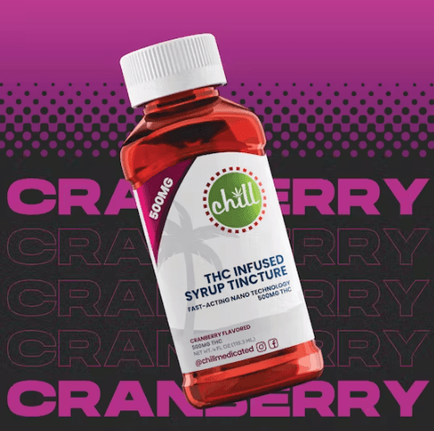 Chill Medicated Cranberry Syrup 500mg