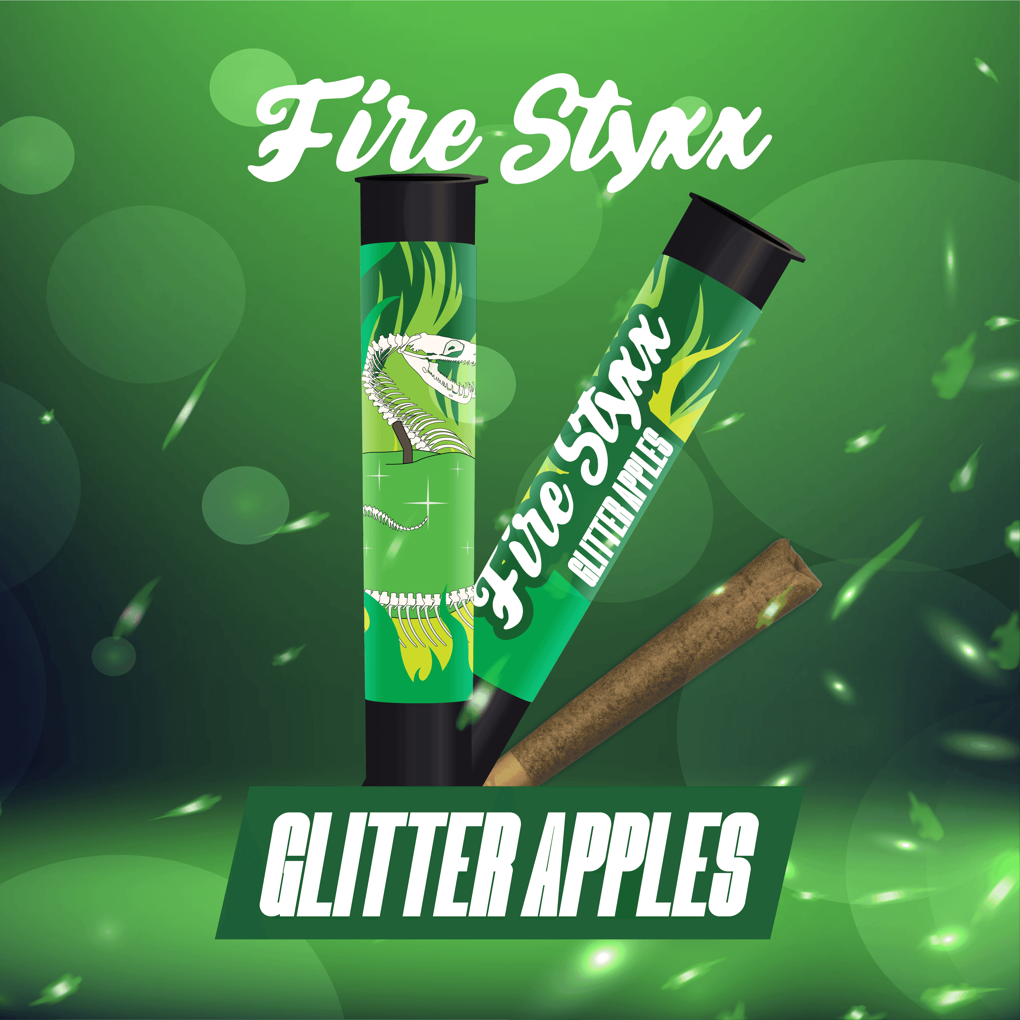 Fire Styxx Glitter Apples Infused Pre-Roll | 1g - Fire Styxx
