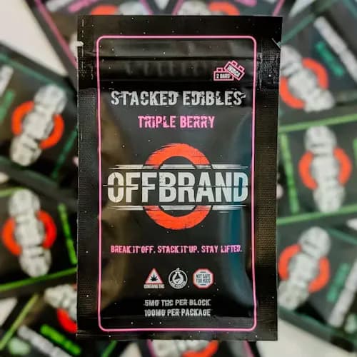 OffBrand Offbrand Stacked Gummies 2pk (100mg) Triple Berry