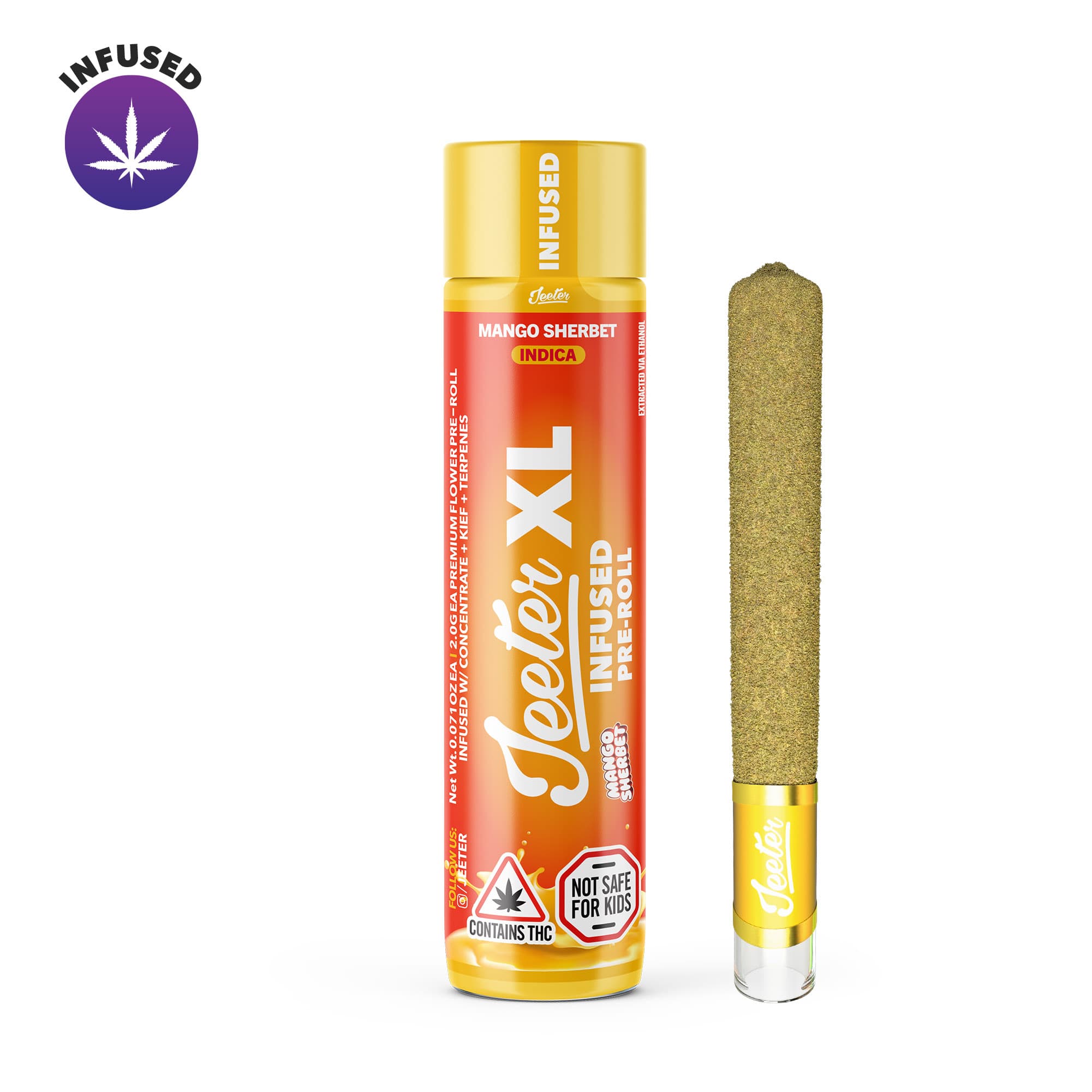 Jeeter Mango Sherbet Jeeter XL Infused Pre-Roll | 2g