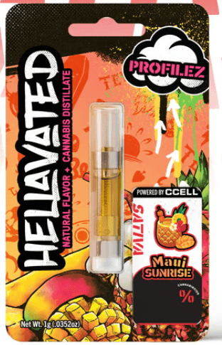 Hellavated Maui Sunrise Distillate Cartridge 1g