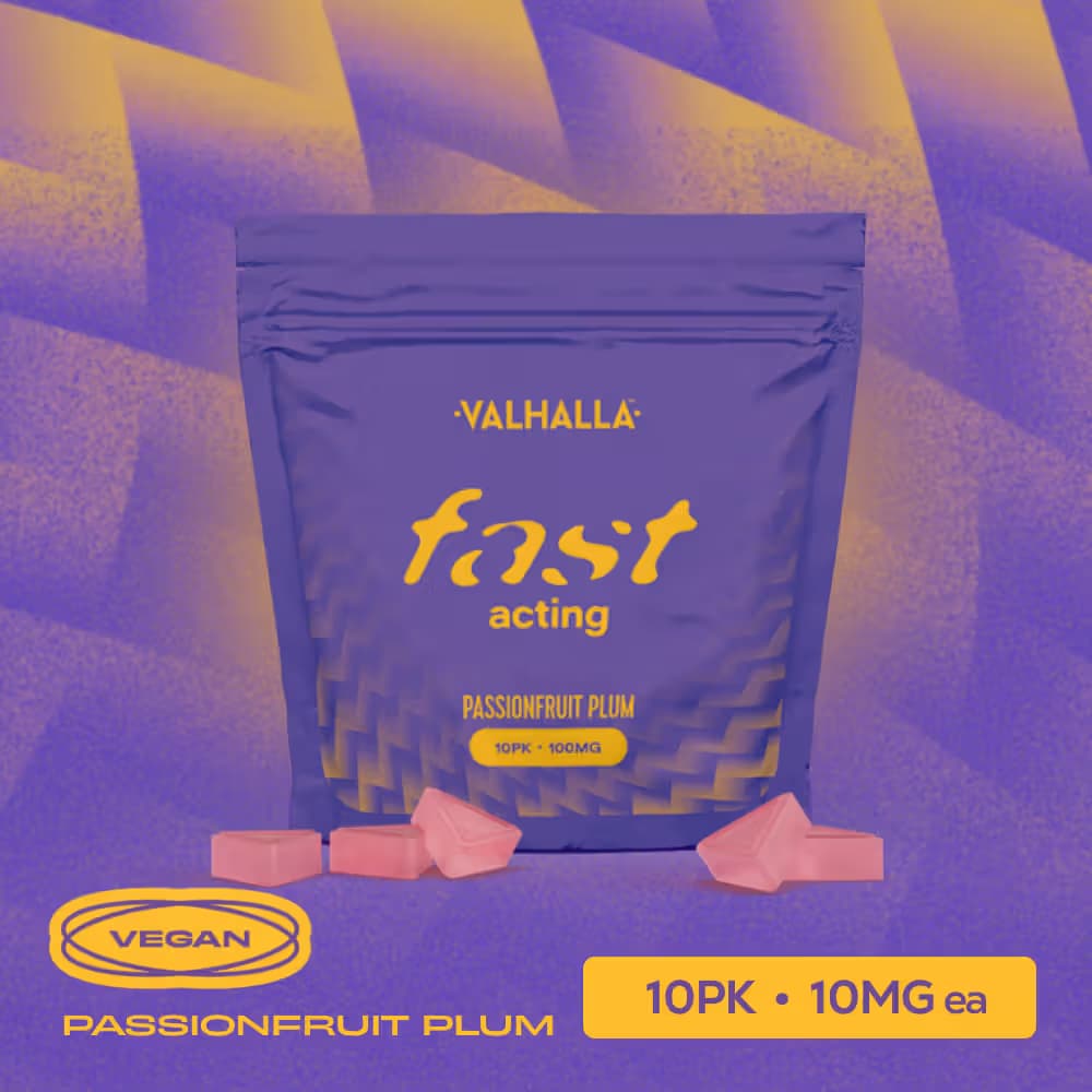 Valhalla Passionfruit Plum Fast Acting | 10pk | 100mg