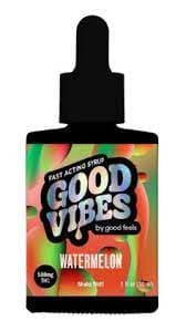 Good Vibes Good Vibes 500mg Fast Acting Syrup- Watermelon Tinctures