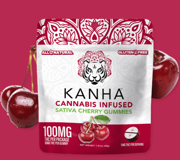 KANHA Cherry Sativa Gummies | 100mg - Kanha