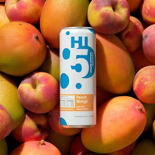 Hi5 Peach Mango | Seltzer | 25mg 4pk