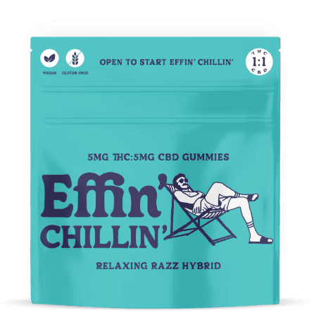 Effin' 1:1 Relaxing Razz Hybrid Gummies (THC:CBD) - 5mg/20pk