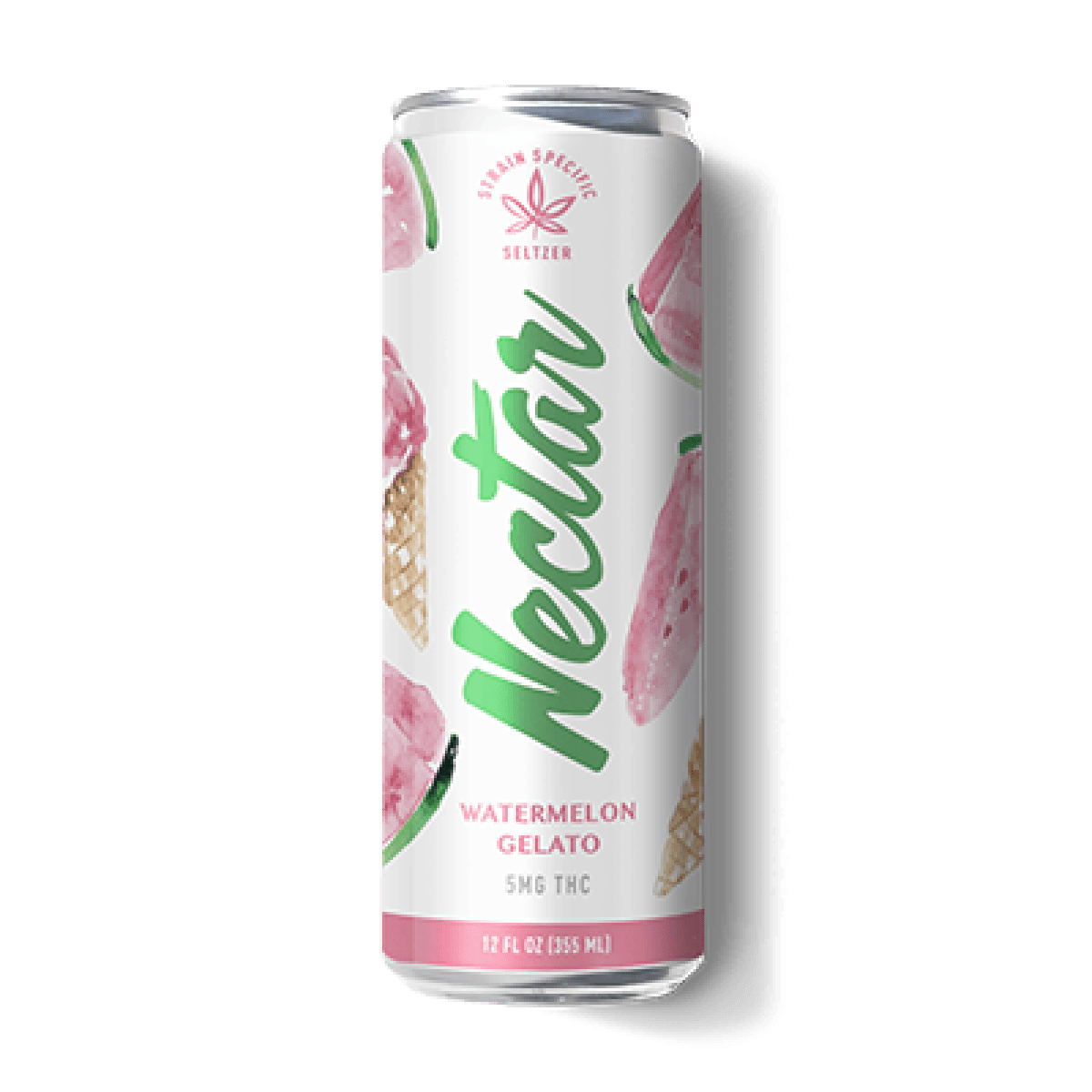 Nectar Premium Watermelon Gelato | 12oz Seltzer | 5mg (Single)