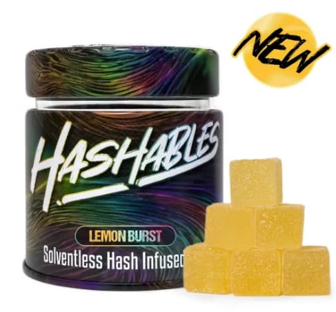 Hashables Gummies - Lemon Burst - Hash Rosin - 20Pcs - 100mg