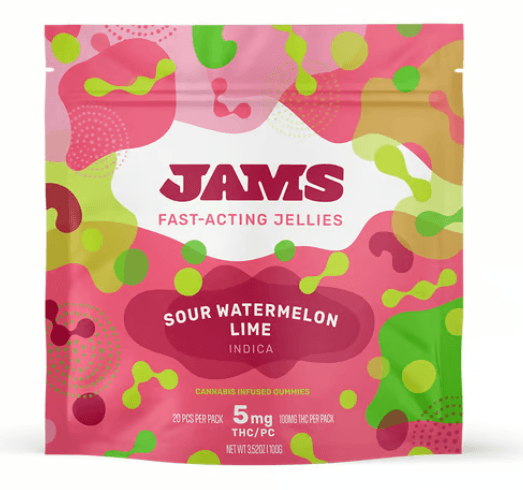 JAMS Sour Watermelon Lime Fast Acting Nano Jellies | 20pk